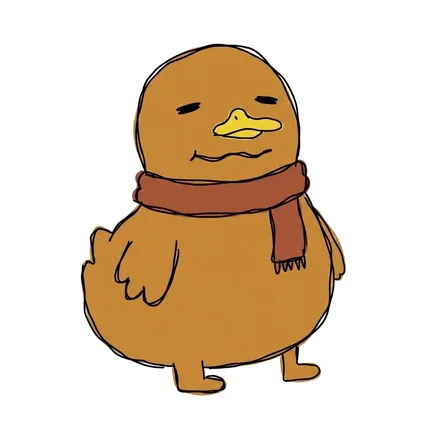 풀에 쌓인 캐릭터